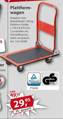 Sonderpreis Baumarkt Plattformwagen Angebot