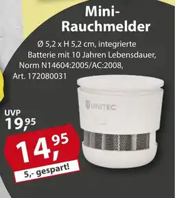 Sonderpreis Baumarkt Mini- Rauchmelder Angebot