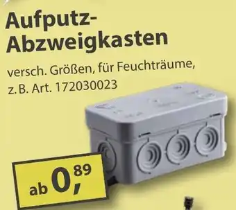 Sonderpreis Baumarkt Aufputz- Abzweigkasten Angebot