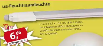 Sonderpreis Baumarkt LED-Feuchtraumleuchte Angebot
