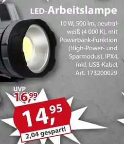 Sonderpreis Baumarkt LED-Arbeitslampe Angebot