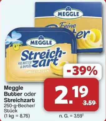 Famila Nord West Meggle Butter oder Streichzart Angebot