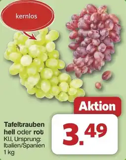 Famila Nord West Tafeltrauben hell oder rot Angebot