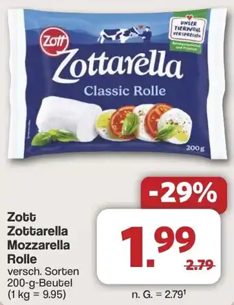 Famila Nord West Zott Zottarella Mozzarella Rolle Angebot