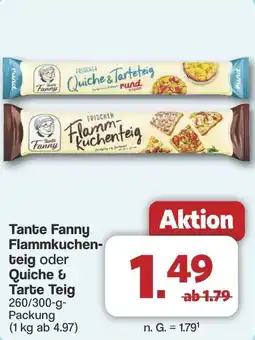 Famila Nord West Tante Fanny Flammkuchenteig oder Quiche & Tarte Teig Angebot