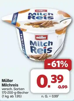 Famila Nord West Müller Milchreis Angebot