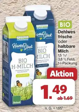 Famila Nord West BIO Dehlwes frische oder haltbare Milch Angebot