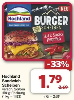 Famila Nord West Hochland Sandwich Scheiben Angebot