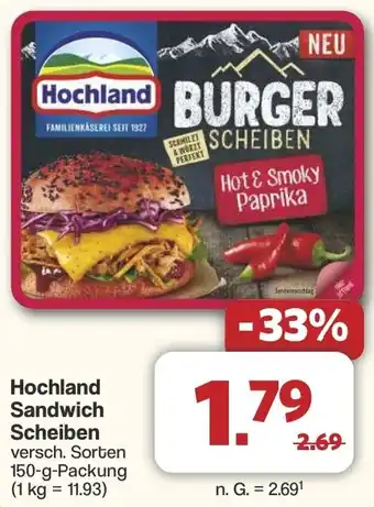 Famila Nord West Hochland Sandwich Scheiben Angebot
