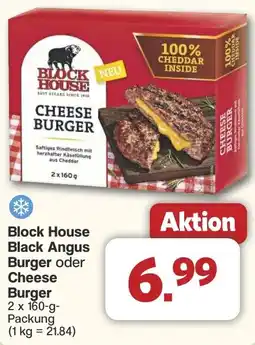 Famila Nord West Block House Black Angus Burger oder Cheese Burger Angebot