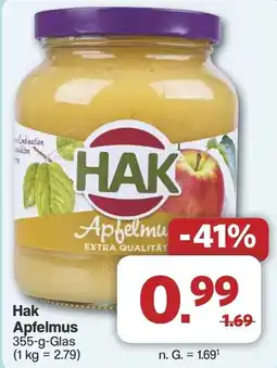 Famila Nord West Hak Apfelmus Angebot