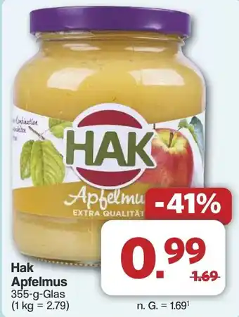 Famila Nord West Hak Apfelmus Angebot