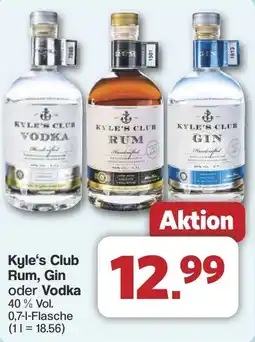 Famila Nord West Kyle's Club Rum, Gin oder Vodka Angebot