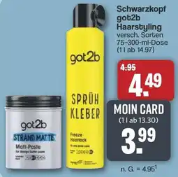 Famila Nord West Schwarzkopf got2b Haarstyling Angebot