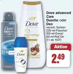 Famila Nord West Dove advanced Care Dusche oder Deo Angebot
