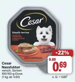 Famila Nord West Cesar Nassfutter Angebot