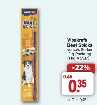 Famila Nord West Vitakraft Beef Stick Angebot