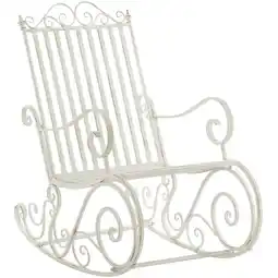 Netto Marken-Discount CLP Schaukelstuhl Smilla im Landhausstil I Garten-Schwingstuhl aus Eisen Angebot