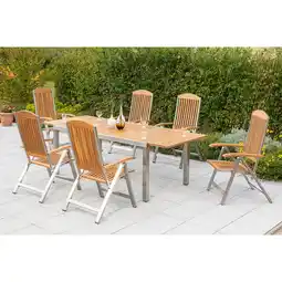 Netto Marken-Discount Merxx Keros Set 7tlg. Ausziehtisch Angebot