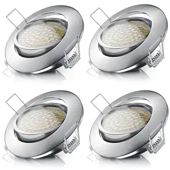 Netto Marken-Discount Brandson dimm- und schwenkbarer LED Einbaustrahler Deckenspot mit Aluminium Rahmen / Warmweiß Angebot