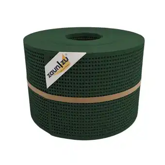 Netto Marken-Discount zaun zu Sichtschutz Rille Gelocht 30 Prozent PP Streifen Tannengrün 50m Angebot