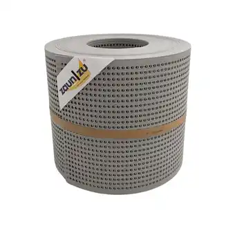 Netto Marken-Discount zaun zu Sichtschutz Rille Gelocht 30 Prozent PP Streifen Steingrau 26m Angebot