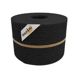 Netto Marken-Discount zaun zu Sichtschutz Rille Gelocht 30 Prozent PP Streifen Schwarz 50m Angebot
