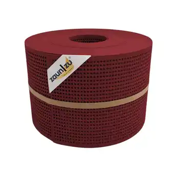 Netto Marken-Discount zaun zu Sichtschutz Rille Gelocht 30 Prozent PP Streifen Bordeauxrot 50m Angebot