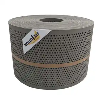 Netto Marken-Discount zaun zu Sichtschutz Gelocht Quadrat Muster für Doppelstabmatten Steingrau 50m Angebot