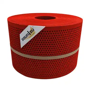 Netto Marken-Discount zaun zu Sichtschutz Gelocht Quadrat Muster für Doppelstabmatten Rot 50m Angebot