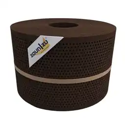 Netto Marken-Discount zaun zu Sichtschutz Gelocht Quadrat Muster für Doppelstabmatten Braun 50m Angebot