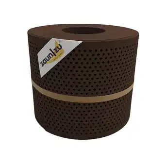 Netto Marken-Discount zaun zu Sichtschutz Premium Gelocht Diamant-Muster für Doppelstabmatten Braun 26m Angebot