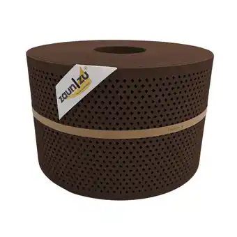 Netto Marken-Discount zaun zu Sichtschutz Premium Gelocht Diamant-Muster für Doppelstabmatten Braun 50m Angebot