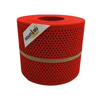 Netto Marken-Discount zaun zu Sichtschutz Premium Gelocht Diamant-Muster für Doppelstabmatten Rot 26m Angebot