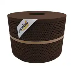 Netto Marken-Discount zaun zu Sichtschutz Rille Gelocht Quadrat-Muster für Doppelstabmatten Braun 50m Angebot