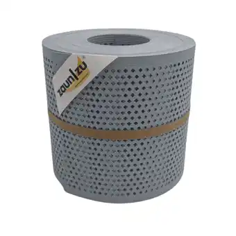 Netto Marken-Discount zaun zu Sichtschutz Rille Gelocht Diamant Muster für Doppelstabmatten Fenstergrau 26m Angebot