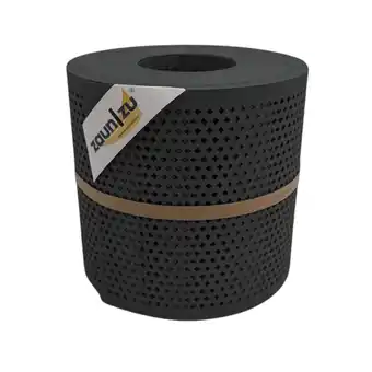 Netto Marken-Discount zaun zu Sichtschutz Rille Gelocht Diamant Muster für Doppelstabmatten Anthrazit 26m Angebot