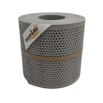 Netto Marken-Discount zaun zu Sichtschutz Rille Gelocht Diamant Muster für Doppelstabmatten Steingrau 26m Angebot