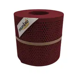 Netto Marken-Discount zaun zu Sichtschutz Rille Gelocht Diamant Muster für Doppelstabmatten Bordeauxrot 26m Angebot