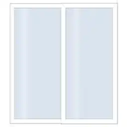 toom Baumarkt Roro Schiebetür 'Eco V2' weiß 1800 x 2000 mm 2-teilig Angebot