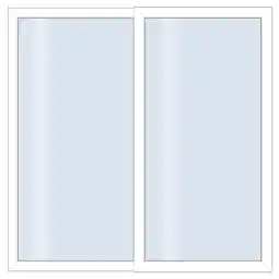 toom Baumarkt Roro Schiebetür 'Eco V2' weiß 2000 x 2000 mm 2-teilig Angebot