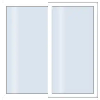 toom Baumarkt Roro Schiebetür 'Eco V2' weiß 2000 x 2000 mm 2-teilig Angebot
