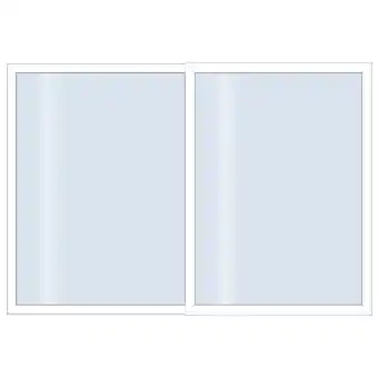 toom Baumarkt Roro Schiebetür 'Eco V2' weiß 3000 x 2100 mm 2-teilig Angebot