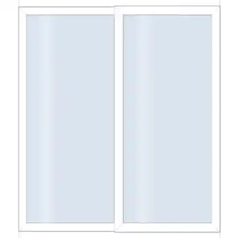 toom Baumarkt Roro Schiebetür 'Eco V2' weiß 1950 x 2000 mm 2-teilig Angebot