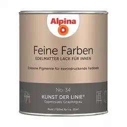 toom Baumarkt Alpina Feine Farben 'Kunst der Linie' graphitfarben matt 750 ml Angebot