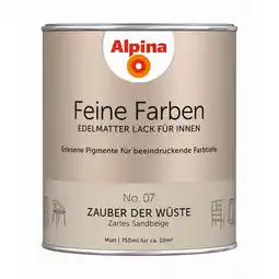 toom Baumarkt Alpina Feine Farben 'Zauber der Wüste' beige matt 750 ml Angebot