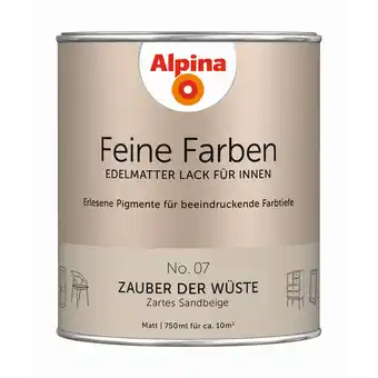 toom Baumarkt Alpina Feine Farben 'Zauber der Wüste' beige matt 750 ml Angebot