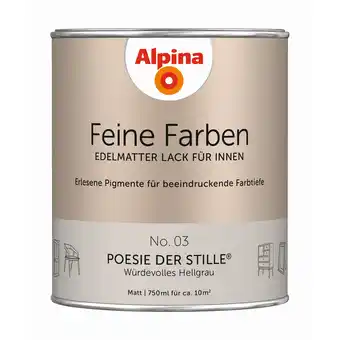 toom Baumarkt Alpina Feine Farben 'Poesie der Stille' hellgrau matt 750 ml Angebot