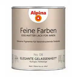 toom Baumarkt Alpina Feine Farben 'Elegante Gelassenheit' hellbeige matt 750 ml Angebot