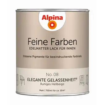 toom Baumarkt Alpina Feine Farben 'Elegante Gelassenheit' hellbeige matt 750 ml Angebot